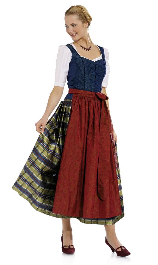 Burda 7870 made in cotton prints and skirt in plaid silk or polyester