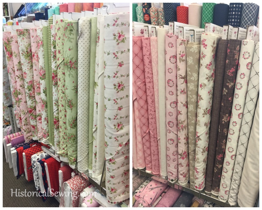 Cotton quilting fabrics found at a local shop – The Fabric Mill, Orem, Utah – that will work for dirndls